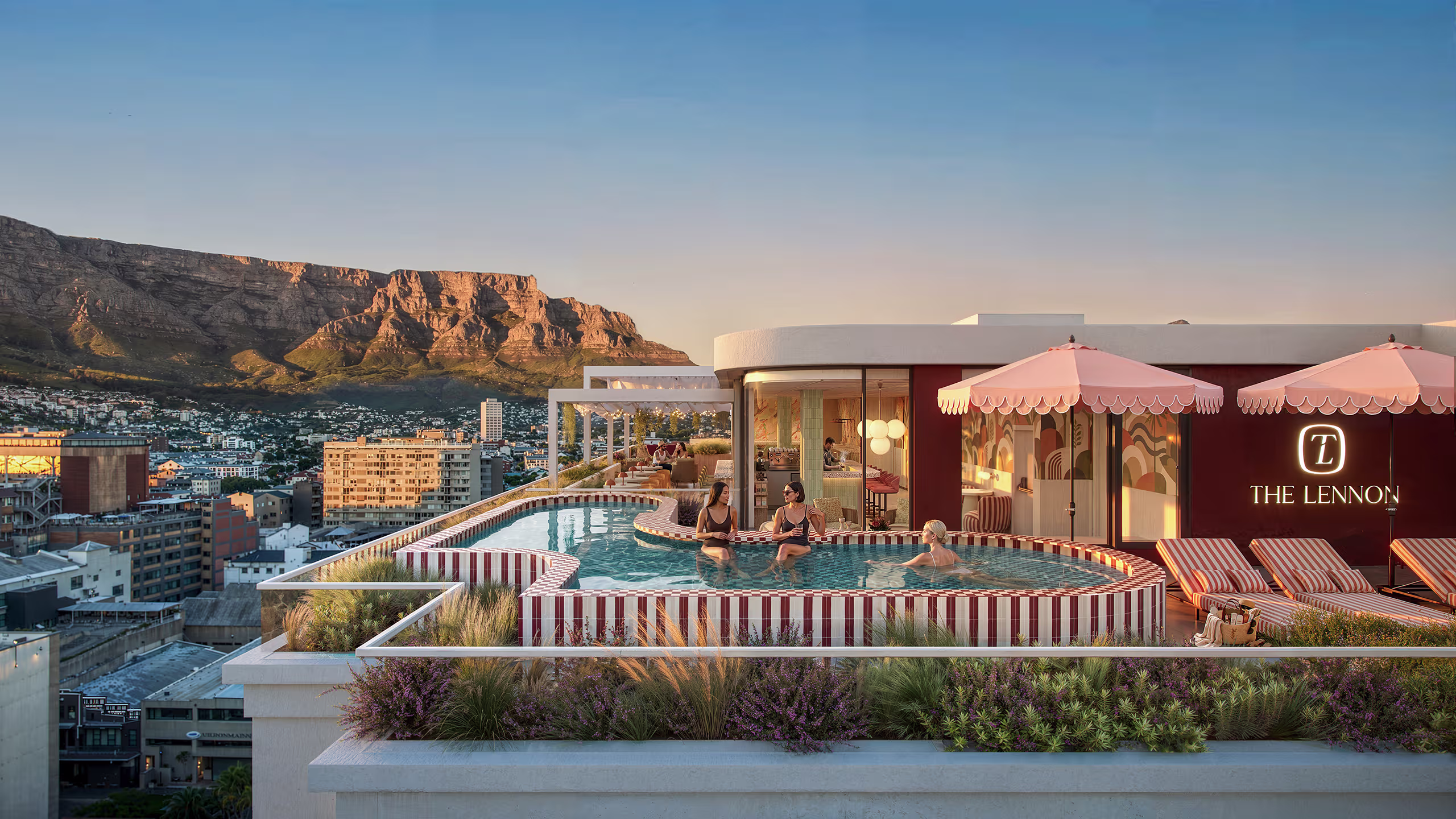 Rooftop Pool and Clubhouse